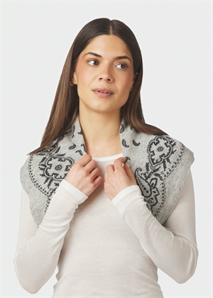 Adelina paisley scarf Grey Melange Neo Noir 
